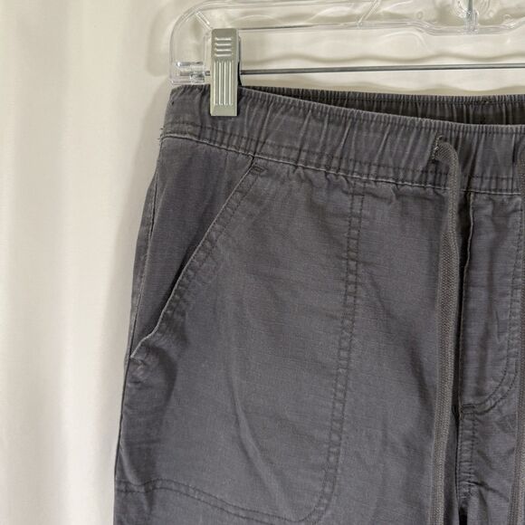 Eddie Bauer Joggers Women's 2 Grey Pull On Drawstring Mid Rise Cotton Blend - Picture 5 of 11